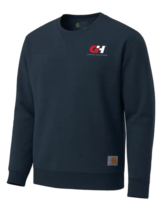 Carhartt Navy Midweight Crewneck Sweatshirt w/G&H Logo