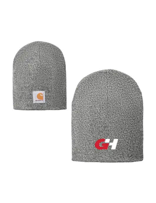 Carhartt Medium Grey Heather Acrylic Knit Hat w/G&H Logo