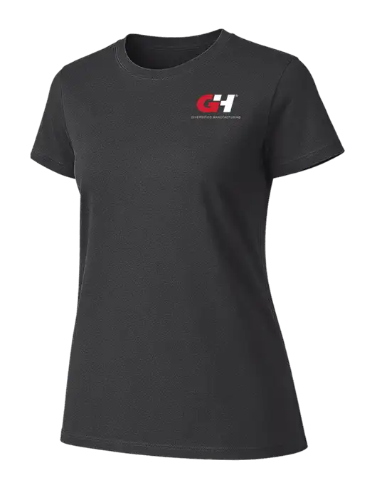Womens Ring Spun Charcoal 4.5 oz T-Shirt w/G&H Logo