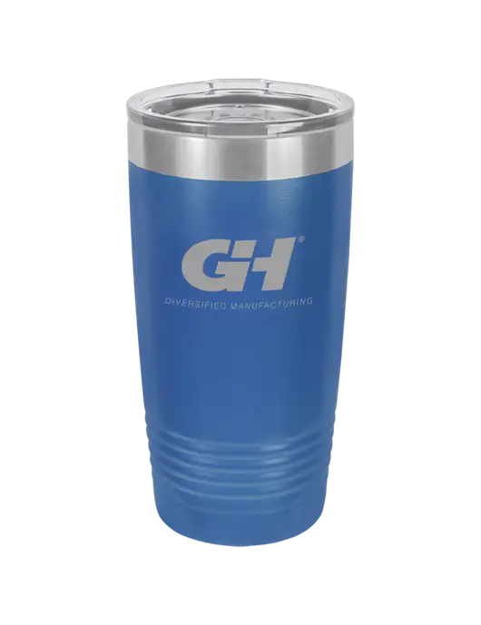 Polar Camel 20 oz Powder Coated Royal Vacuum Insulated Tumbler w/G&H Logo