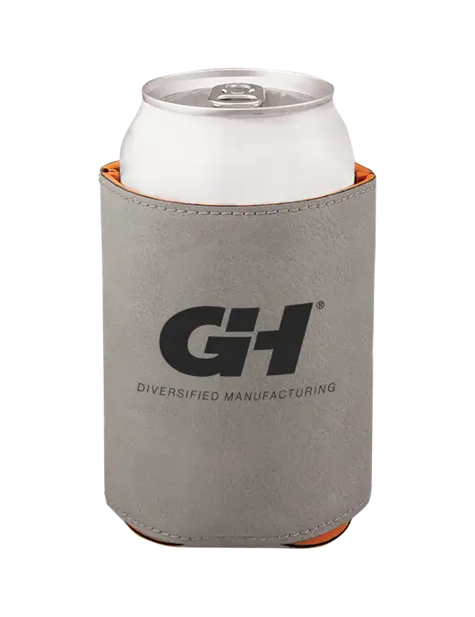 Grey Leatherette Beverage Holder w/G&H Logo