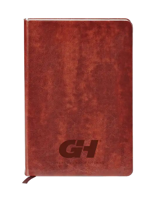 Fabrizio Brown Hard Cover 5.75 x 8.3 Journal w/G&H Logo