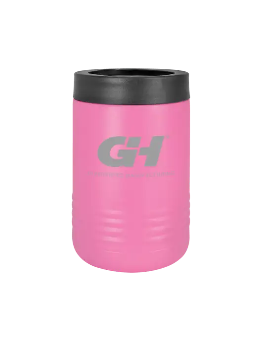 Polar Camel 12 oz Powder Coated Pink Vacuum Insulated Beverage Holder w/G&H Logo