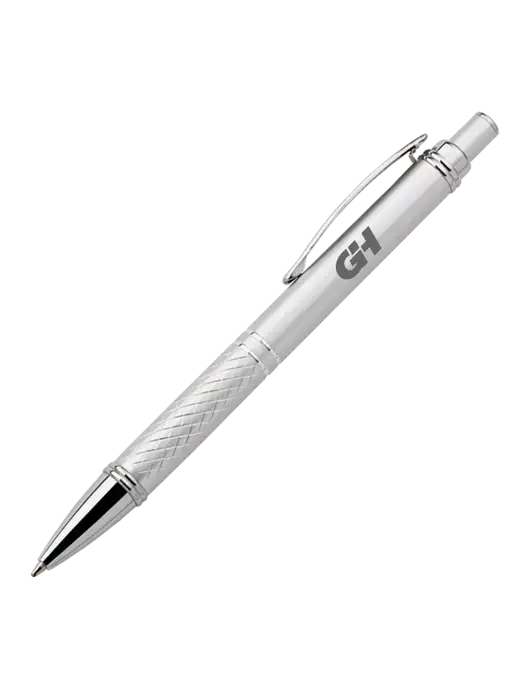 Silver Stellar Scribe Pen - Black Ink w/G&H Logo