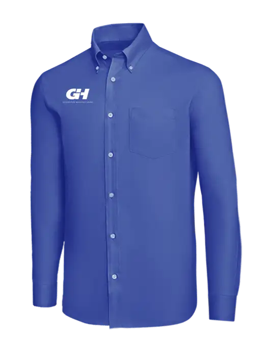 Brooks Brothers Dark Royal Wrinkle-Free Stretch Nailhead Shirt w/G&H Logo
