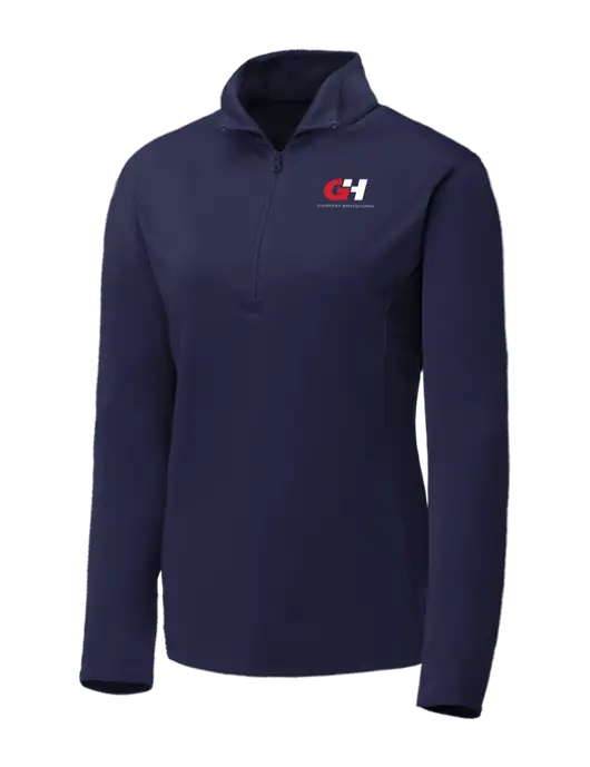 Navy Womens Posicharge Competitor ¼ Zip Pullover w/G&H Logo