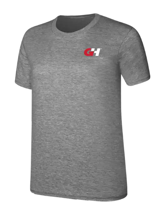 Womens Ring Spun Light Grey Heather 4.5 oz T-Shirt w/G&H Logo