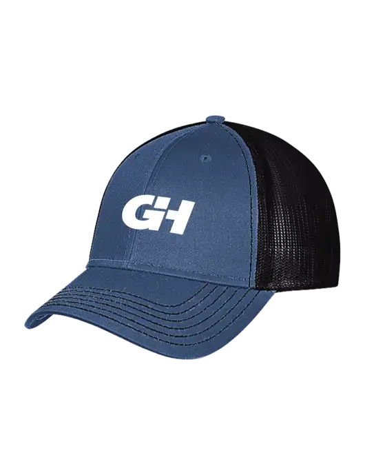 Dark Royal/Black Mesh Trucker Cap Snap Back w/G&H Logo