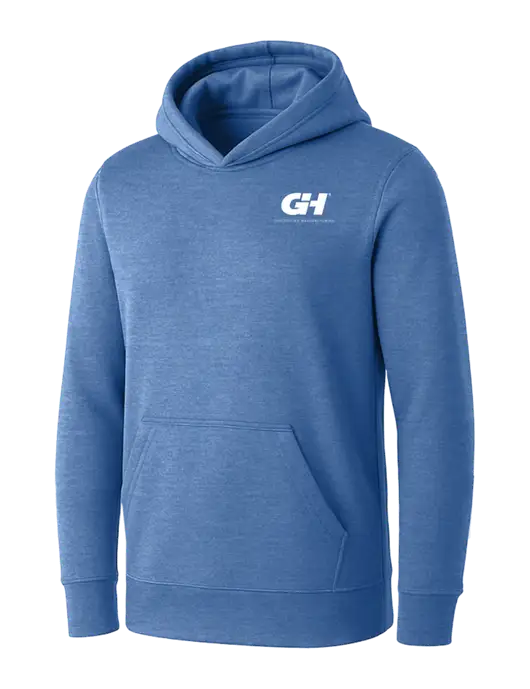 Womens Royal Heather Core Fleece Pullover Hooded Sweatshirt w/G&H Logo
