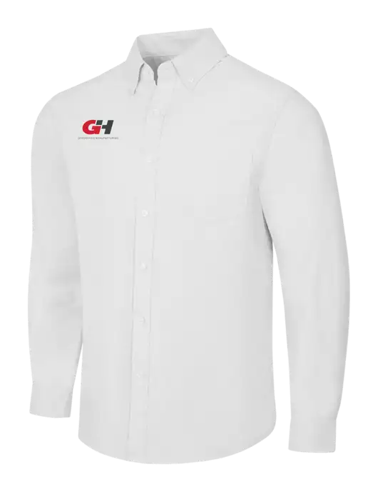 White SuperPro Oxford Shirt w/G&H Logo