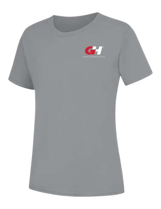 Womens Light Grey Heather Core Blend Tee w/G&H Logo