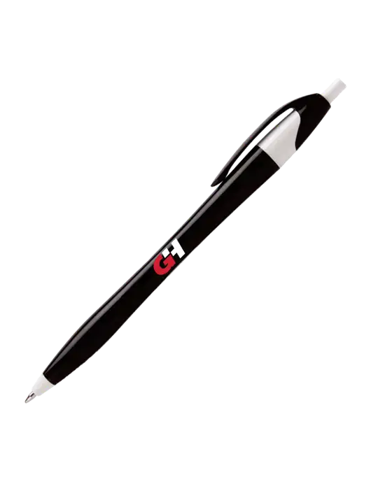 Novella Black/White Executive Pen - Blue Ink w/G&H Logo