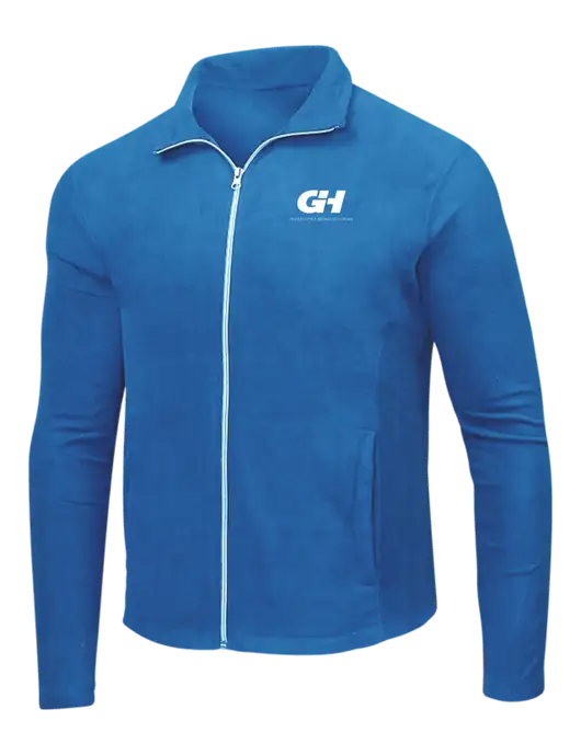 Light Royal Microfleece Jacket w/G&H Logo