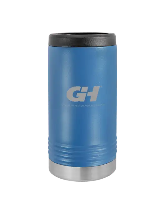 Polar Camel Powder Coated Royal Blue Vacuum Insulated Slim Beverage Holder w/G&H Logo