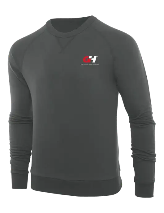 Allmade Charcoal Grey Organic French Terry Crewneck Sweatshirt w/G&H Logo