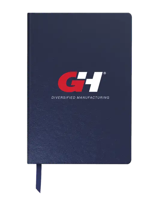 Achieve Navy Hardcover Journal, 5.5 x 8.37 w/G&H Logo