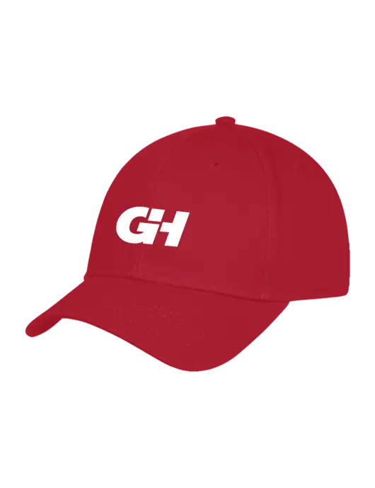 Red Structured Cap Hook & Loop w/G&H Logo
