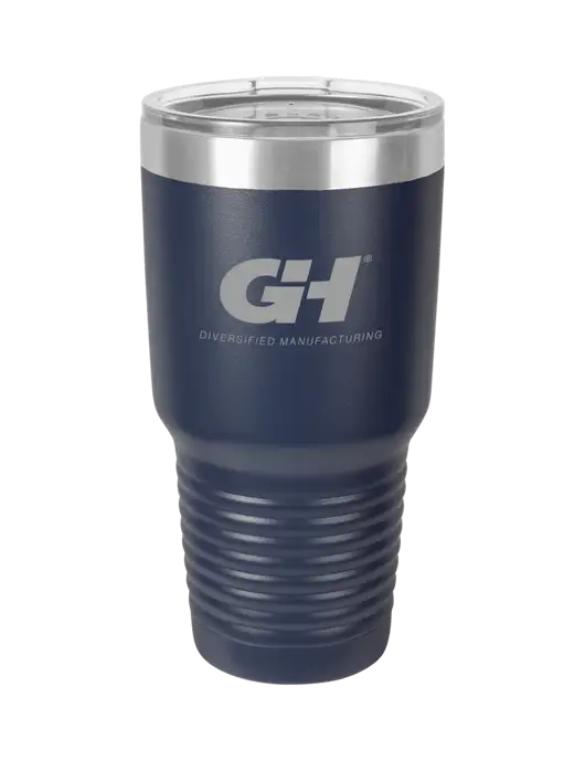 Polar Camel 30 oz Powder Coated Navy Vacuum Insulated Tumbler w/G&H Logo