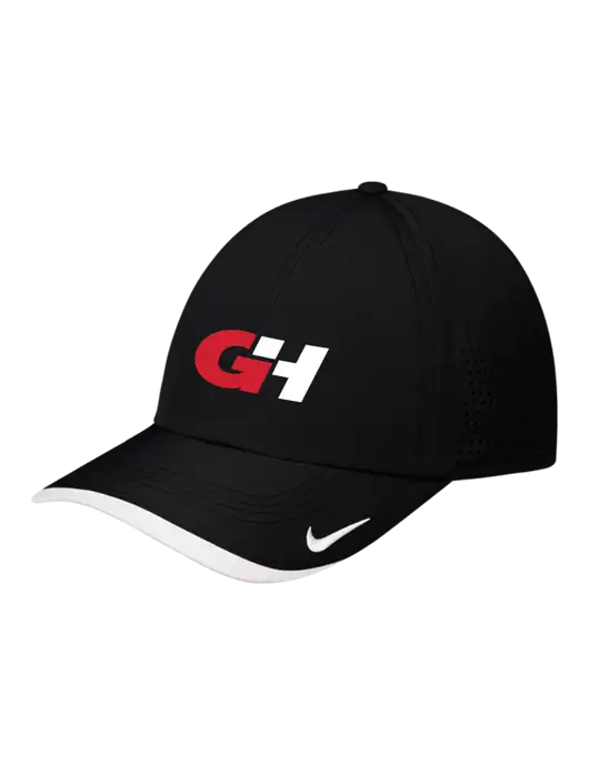 Nike Black/White Dri-FIT Perforated Performance Cap w/G&H Logo