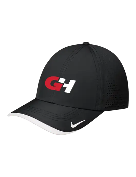 Nike Black/White Dri-FIT Perforated Performance Cap w/G&H Logo