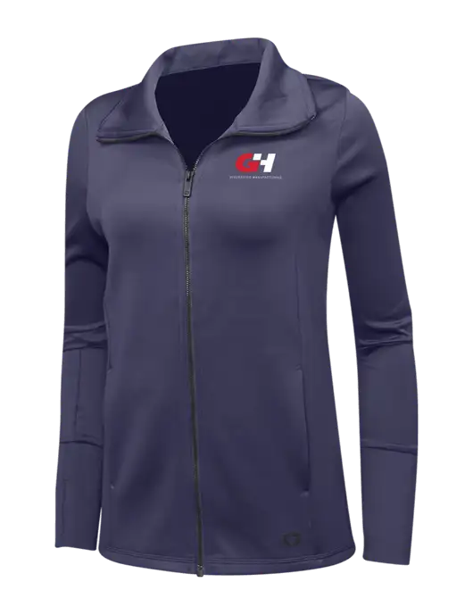 OGIO Navy Womens Endurance Modern Performance Full-Zip w/G&H Logo