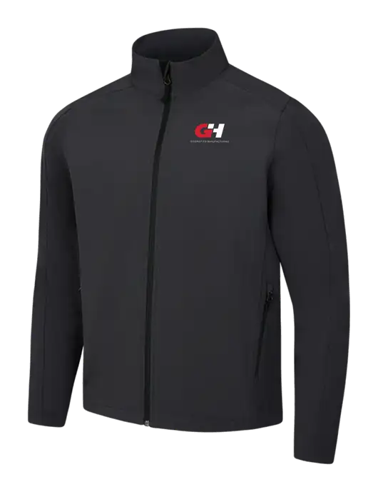 Black Charcoal Heather Core Soft Shell Jacket w/G&H Logo