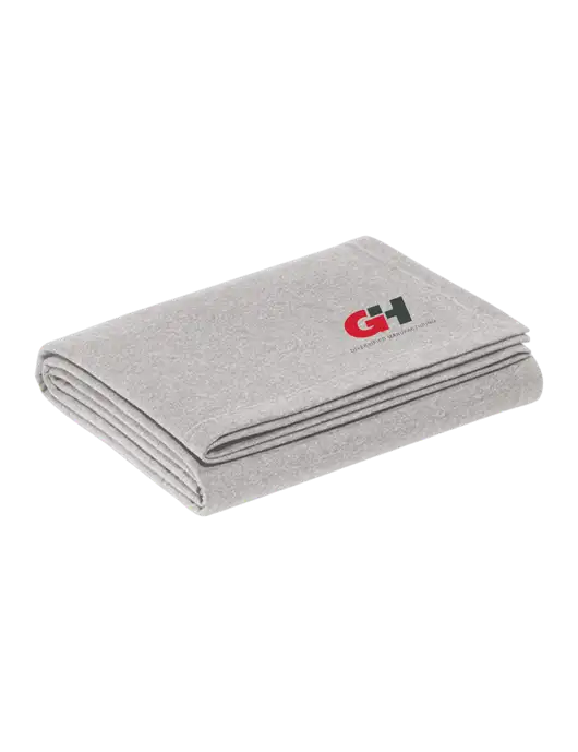 Recycled Light Heather Grey Blanket w/G&H Logo