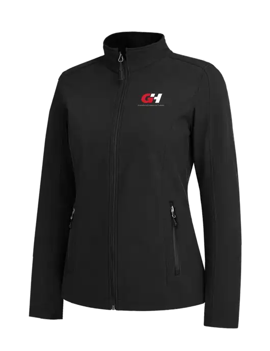 Black Womens Core Soft Shell Jacket w/G&H Logo