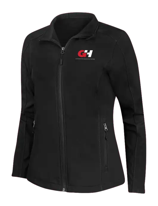 Black Womens Core Soft Shell Jacket w/G&H Logo