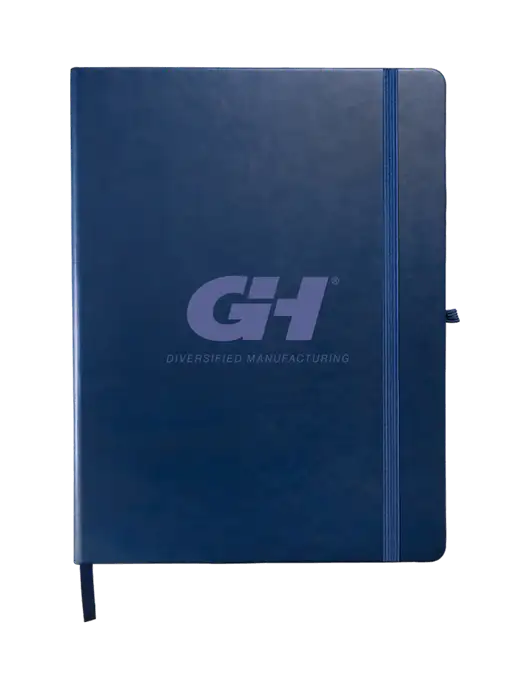 Leeman Navy Tuscany Large Journal 7.5 x 9.875 w/G&H Logo