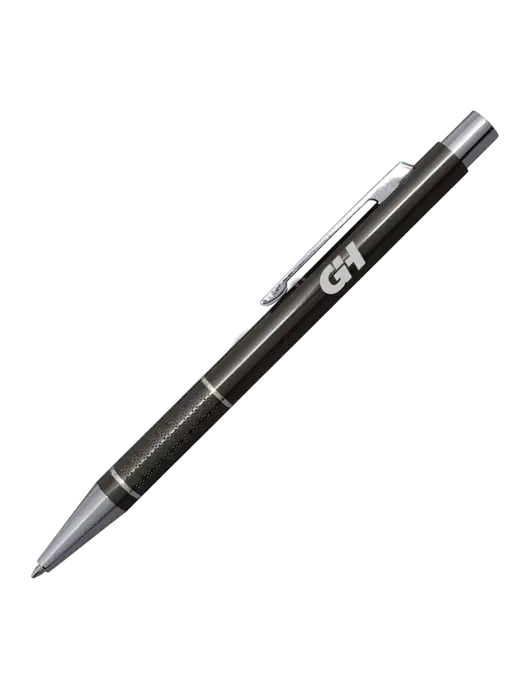 St George Gunmetal Pen - Blue Ink w/G&H Logo