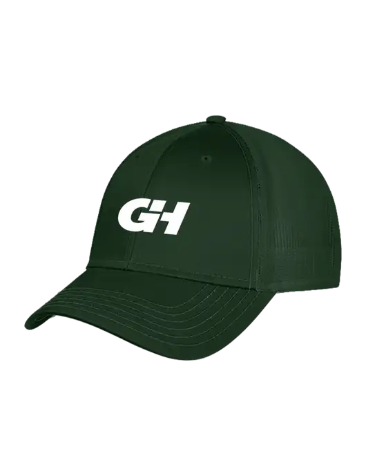 Dark Green Mesh Trucker Cap Snap Back w/G&H Logo