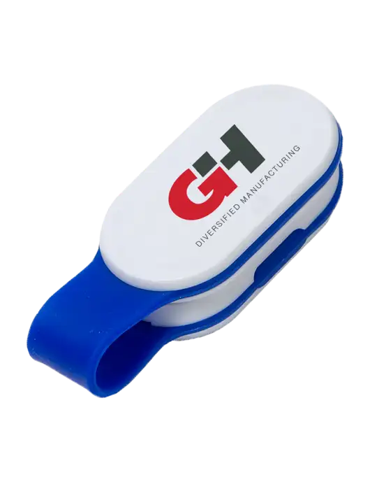 Magna Clip Blue Personal Safety Light w/G&H Logo