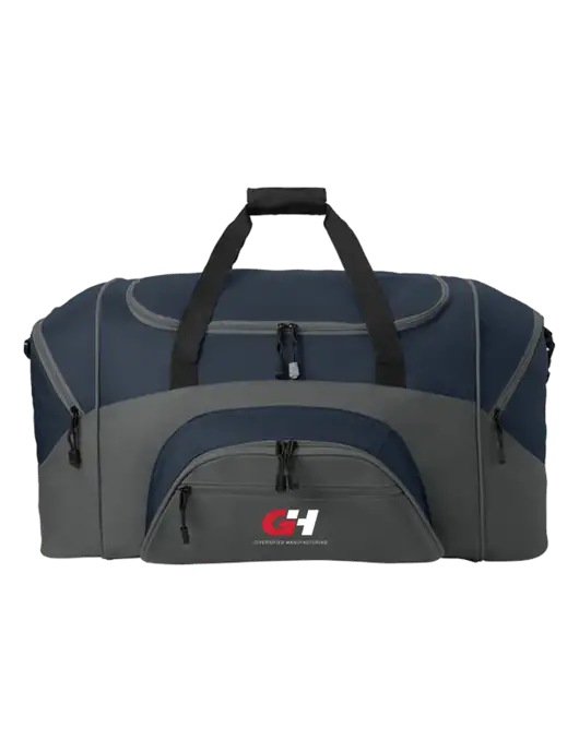 Standard Colorblock Navy/Dark Grey Sport Duffel w/G&H Logo