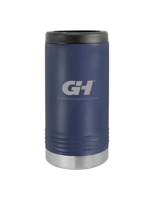 Polar Camel Powder Coated Navy Vacuum Insulated Slim Beverage Holder w/G&H Logo
