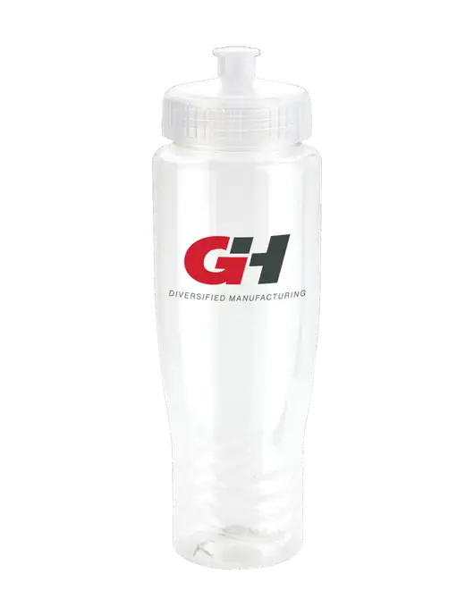 Roam Clear 28 oz Eco-Polyclear Bottle with Push Pull Lid w/G&H Logo