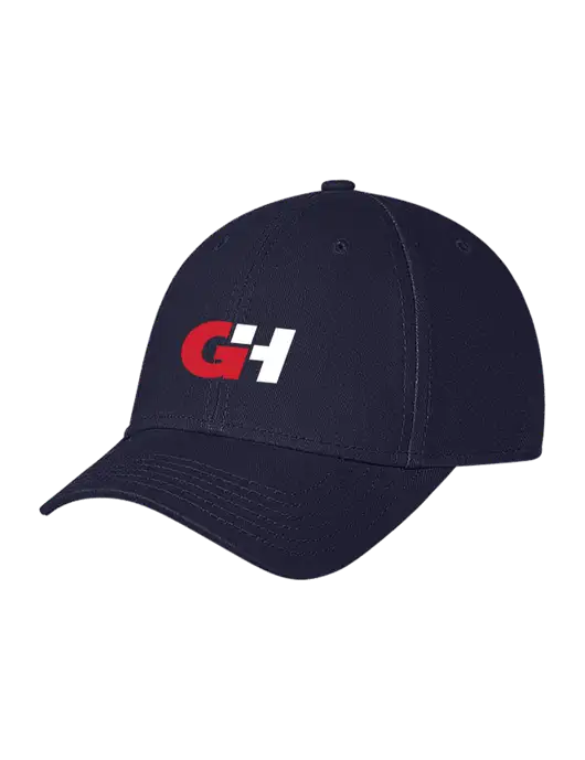 Navy Structured Soft Snap Closure Hook & Loop Cap w/G&H Logo