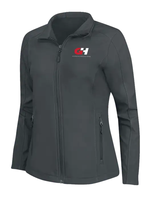 Charcoal Grey Womens Core Soft Shell Jacket w/G&H Logo