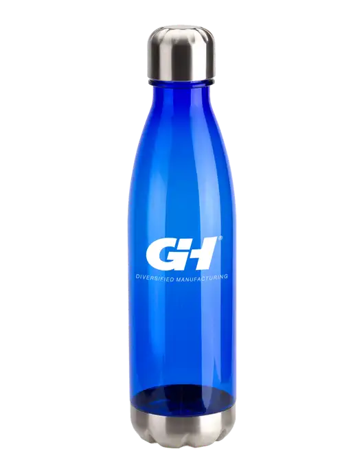 Bayside Tritan Blue 25 oz Bottle with Stainless Base and Cap w/G&H Logo