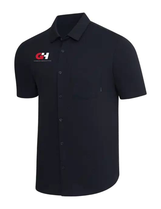 OGIO Black Extend Short Sleeve Button Up Shirt w/G&H Logo