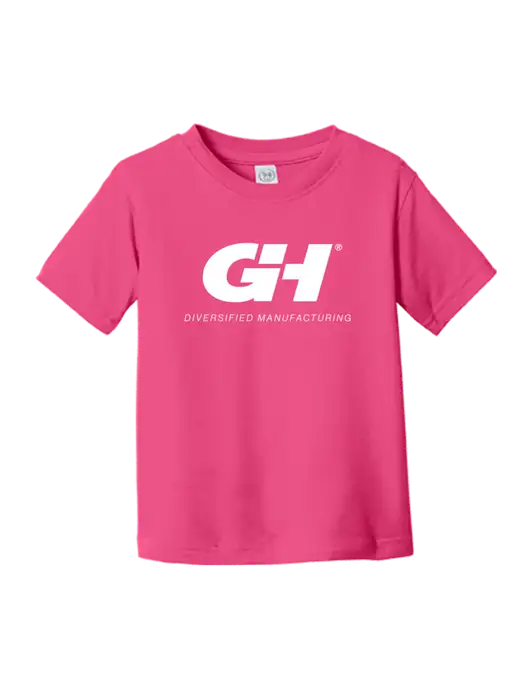 Rabbit Skins Hot Pink Toddler Fine Jersey Tee w/G&H Logo