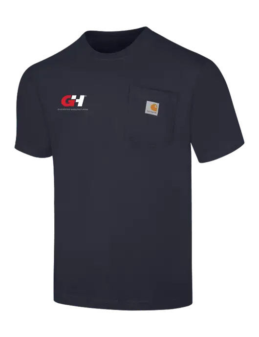 Carhartt Workwear Dark Navy Pocket Short Sleeve T-Shirt w/G&H Logo