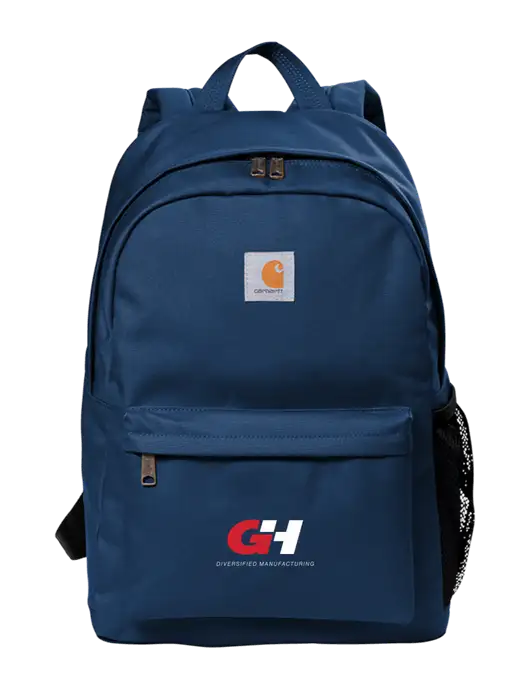Carhartt Navy Canvas Backpack w/G&H Logo