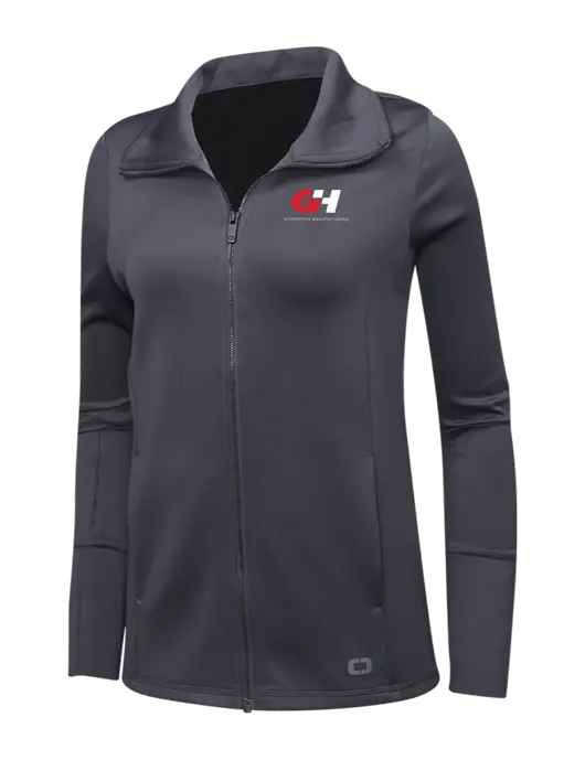 OGIO Dark Grey Womens Endurance Modern Performance Full-Zip w/G&H Logo
