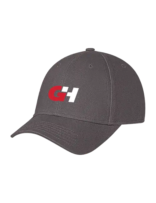 Medium Dark Grey Structured Soft Snap Closure Hook & Loop Cap w/G&H Logo