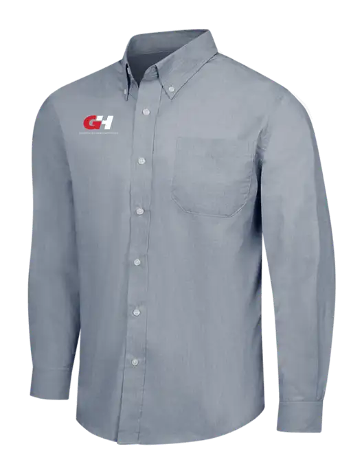Navy Frost Crosshatch Easy Care Shirt w/G&H Logo