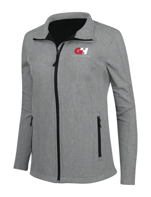 Medium Grey Heather Womens Core Soft Shell Jacket w/G&H Logo