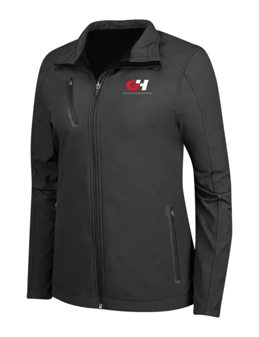 Black Womens Welded Softshell Jacket w/G&H Logo