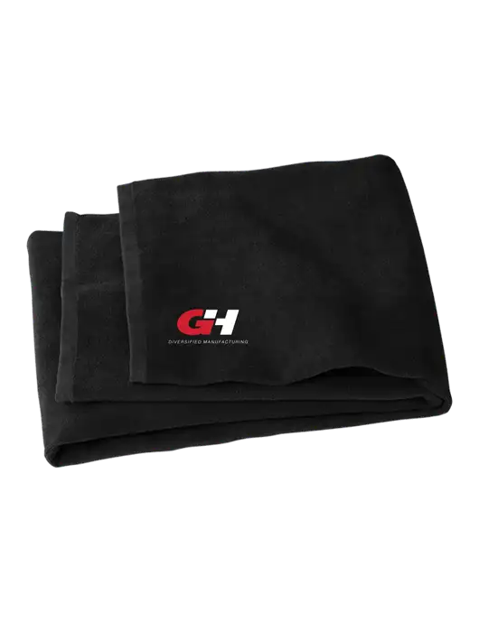 Black Beach Towel w/G&H Logo