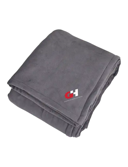 Mountain Lodge Hearth Grey Blanket  w/G&H Logo